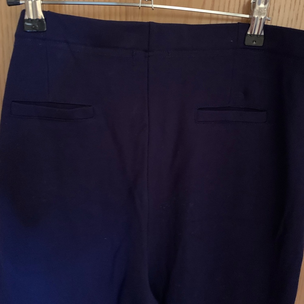 Euc Maternity Alina Mae From Baby To Belly Navy Taper Pants- Size M- View 3